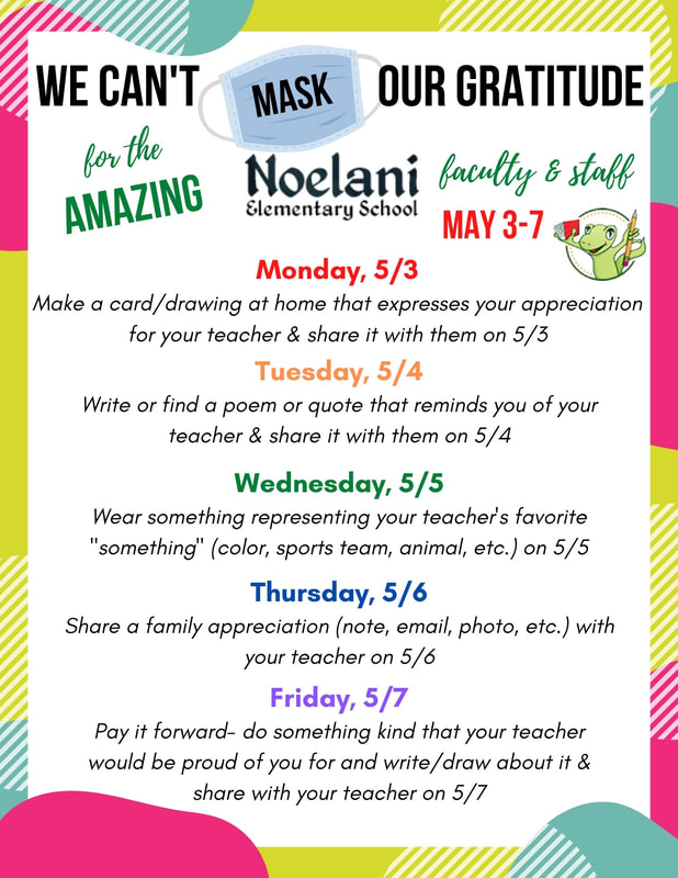Teacher Appreciation Week May 3-7, 2021 - NOELANI ELEMENTARY PARENT TEACHER  ASSOCIATION